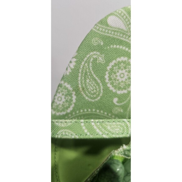 Schutz Sasha Beaded Boho Ankle Wrap Sandal Green Paisley Size 11B NEW - Picture 8 of 9